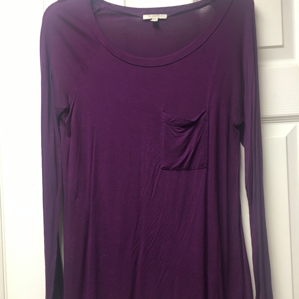 Bordeux Purple Long Sleeve Top